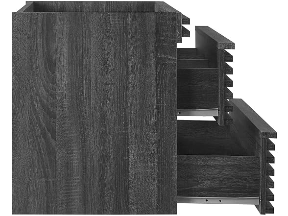 30 in. Render WALL-Mount Bathroom Vanity, Charcoal