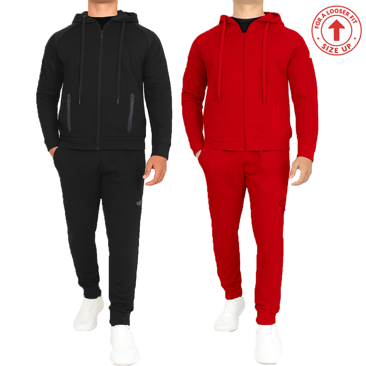 Mens Tech Fleece Hoodie & Jogger Sets (S-3XL) - Gallery 31