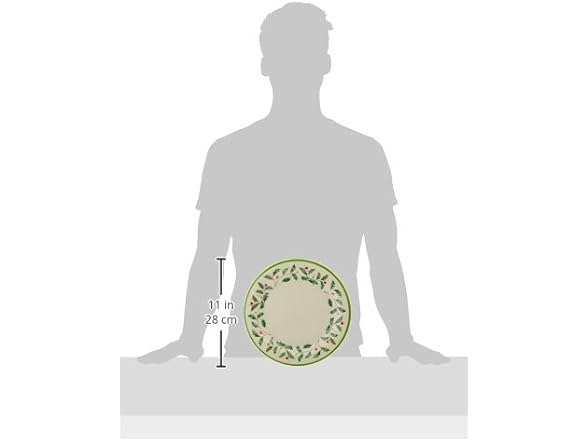 Leno Holiday 4-Piece Melamine Dinner Plate Set