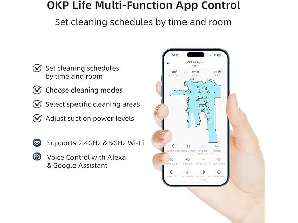 OKP Life Self-Charging Robotic Vacuum Cleaner