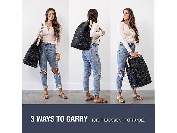 CleverMade Collapsible Travel Backpack Hamper
