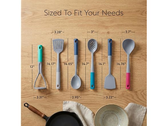 Restaurantware Silicone Utensil Set