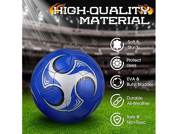 6 Pcs Soccer Balls with Pump