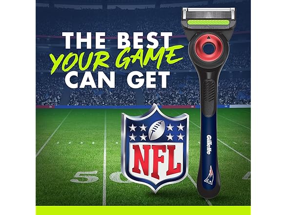 Gillette Labs NFL Patriots Razor, 4 Refills