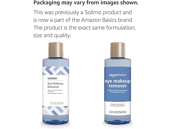 Amazon Brand - Solimo Eye Makeup Remover