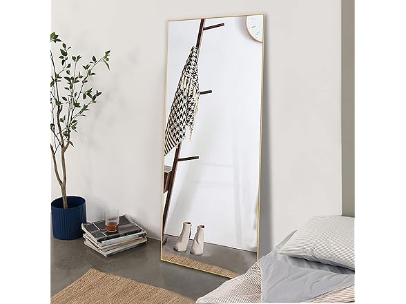 NeuType Full Length Mirror,Gold,71"x24"