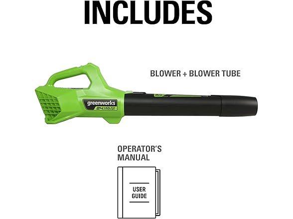 Greenworks 24V Cordless Axial Leaf Blower