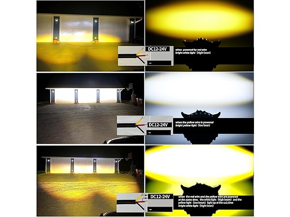 Nicoko Nicoko Amber/White Color LED Motorcycl