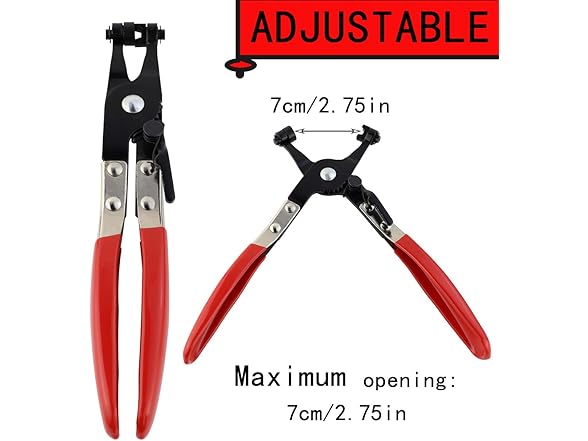 Bilkeru 1 Pcs Red Clamp Hose Pliers Tool