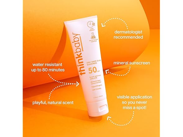 Thinkbaby SPF 50+ Baby Mineral Sunscreen