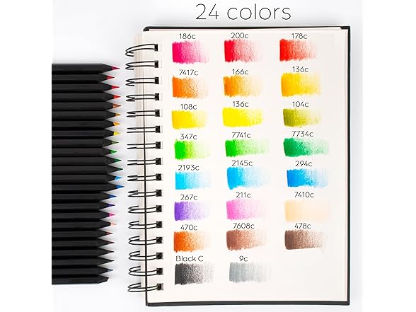 WA Portman 24pc Oil-Based Coloring Pencils