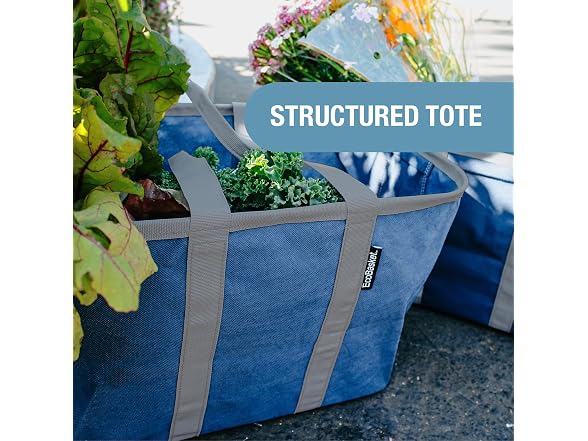 CleverMade EcoBasket 30L Collapsible Tote Basket 3 Pack
