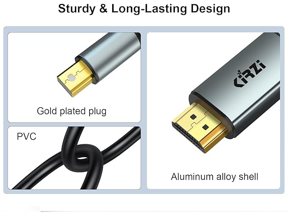 Kirzi 4K Active Mini DisplayPort to HDMI