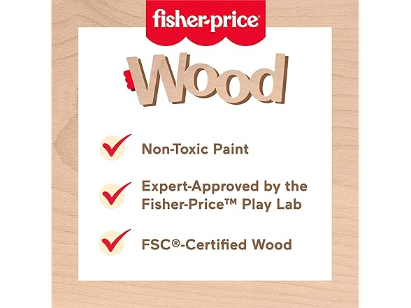 Fisher-Price Wood Play Toy Herb Garden & Tools Set