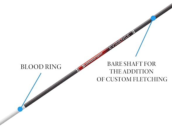BLOODSPORT Hunting Arrow 500 Spine 12 Pack