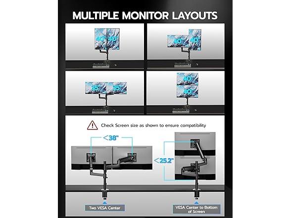 ARES WING Dual Monitor Mount