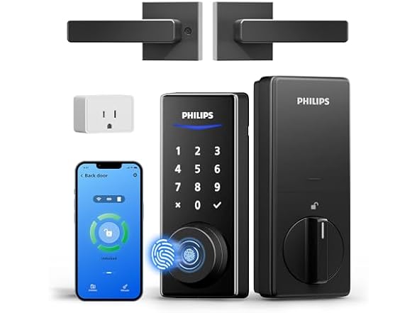 Philips DDL240X-1HBG-L-MB Philips WiFi Smart Lock with H