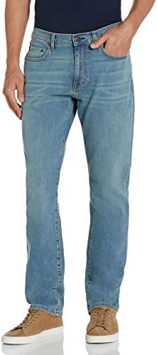 Amazon Essentials Men's Athletic-Fit Stretch Jeans - Light Blue Vintage, 36W x 33L