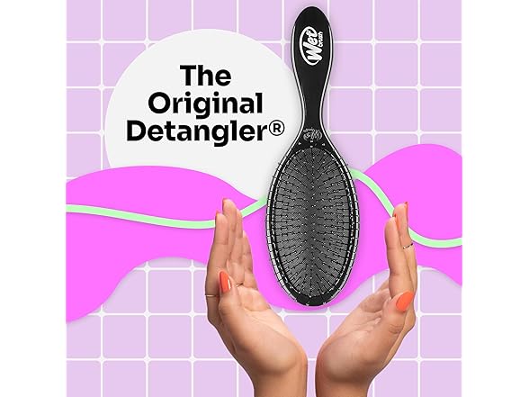Wet Brush Original Detangler Hair Brush Frosty Kit 