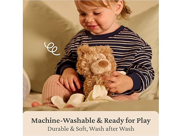 GUND Baby Philbin Plush Lovey, Brown, 14”