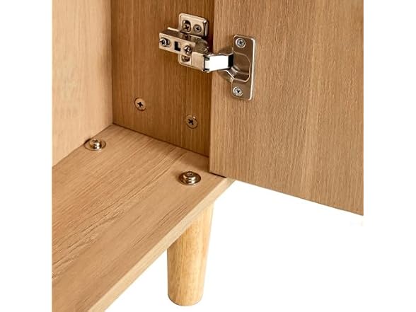 GIA 4-Door Rattan Storage Cabinet