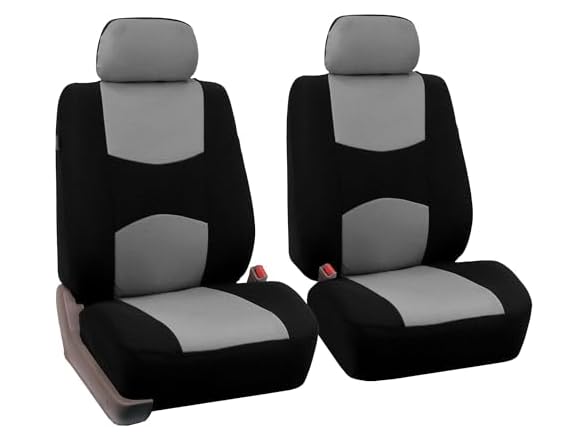 Front Seat Covers Cloth Gray