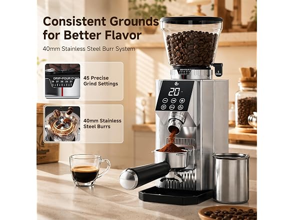 Electric Conical Burr Coffee Grinder