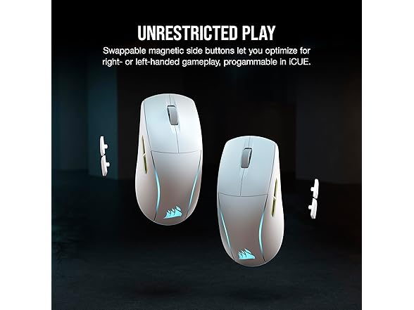 Corsair M75 Wireless RGB Gaming Mouse, White