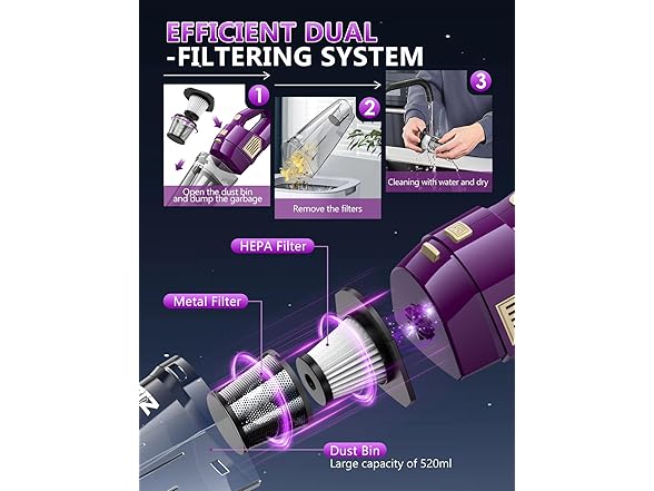 ZJZJ Handheld Vacuum Cleaner