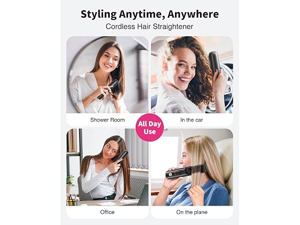 Portable Hair Straightening Brush
