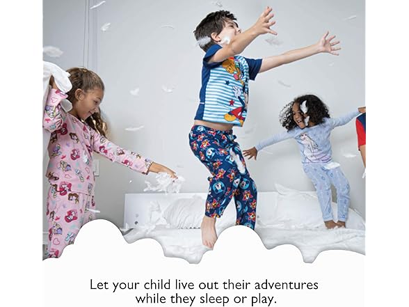 Girls 3-Piece Loose-fit Pajama Set
