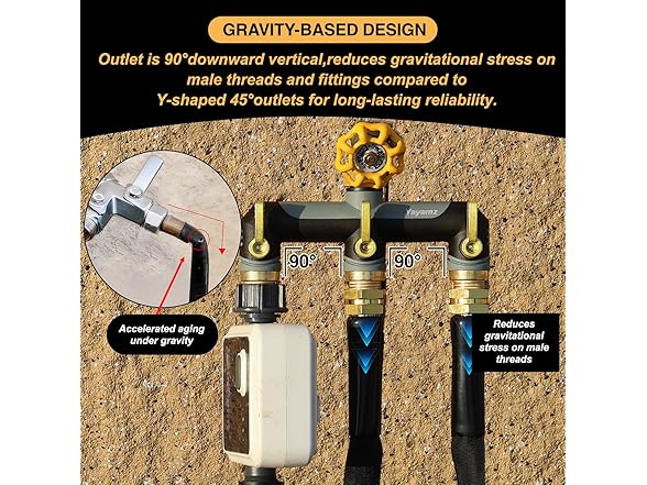 3-Way Garden Hose Splitter