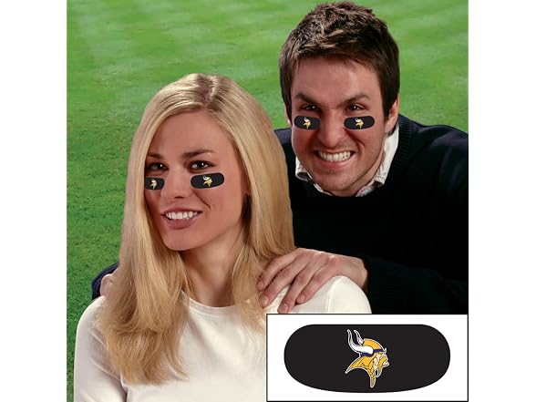 Party Animal Eye Black Stickers, Black