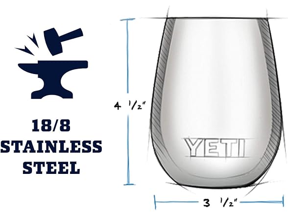 YETI Rambler 10oz Wine Tumbler, Sandstone Pink