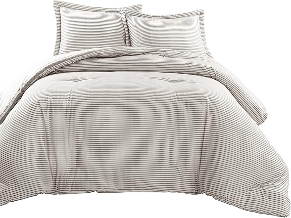 Lush Decor Stripe Reversible Cotton Comforter Set