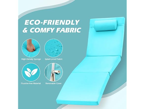 zzwhom Chaise Lounge Chairs Outdoor Set of 2