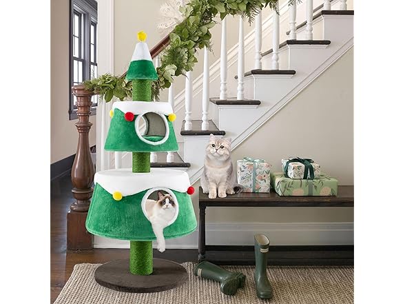 PETSITE 60 inch Christmas Cat Tree