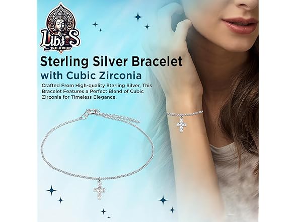 Thai Jewelry Silver Zircon Bracelet