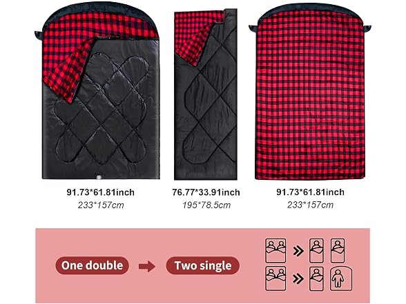 ShinHye Double Sleeping Bag Pillows