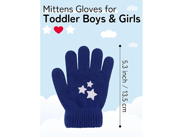 Cooraby Boys (2-5T) Kids Magic Gloves Knit Gloves
