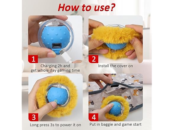 Mdupw Rechargeable Electric Cat Toys