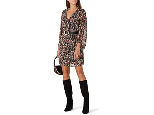 Louna Floral Dress Black (M)