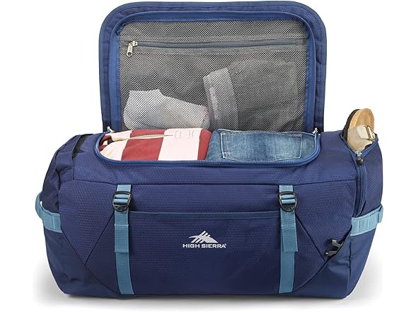 High Sierra Fairlead Travel Overnight Duffel Backpack