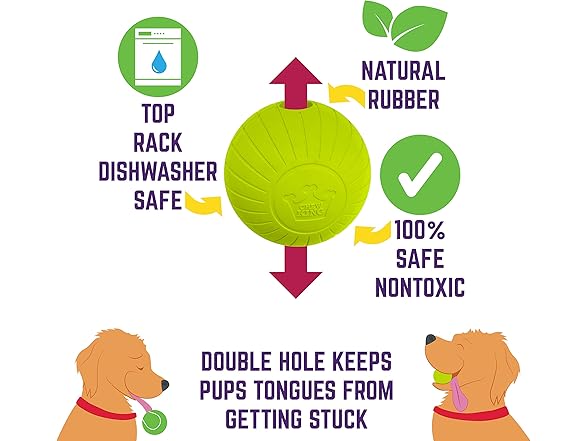 Chew King Supreme Rubber Fetch Balls 2Pk