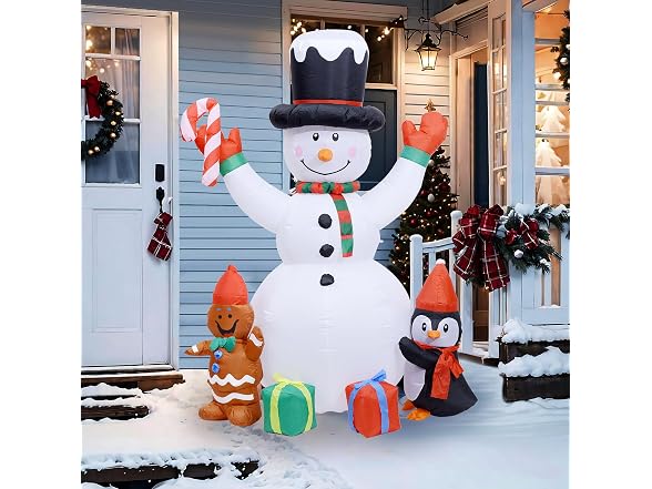 6' Inflatable Snowman Yard Decoration