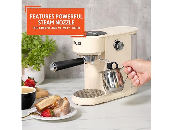 IMUSA 20 Bar Espresso Machine with Milk Frother