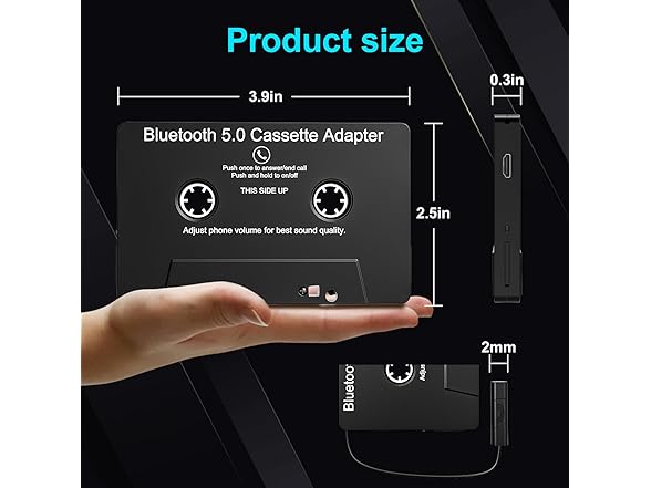 Car Audio Cassette to Aux Adapter
