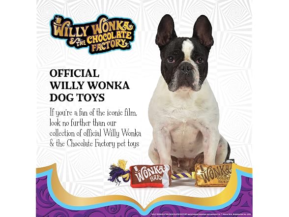 WILLY WONKA Pets Wonka Bar Plush Golden Tick