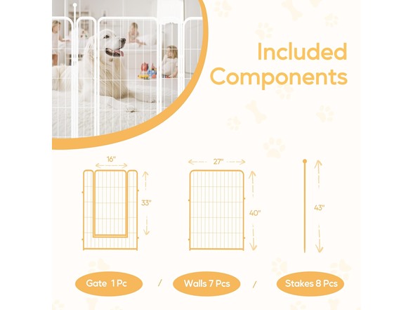 40 Inch 8 Panels
