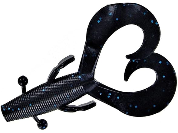 Yamamoto 3.75" Cowboy Black W/Large Blue Pack) - Gallery 2